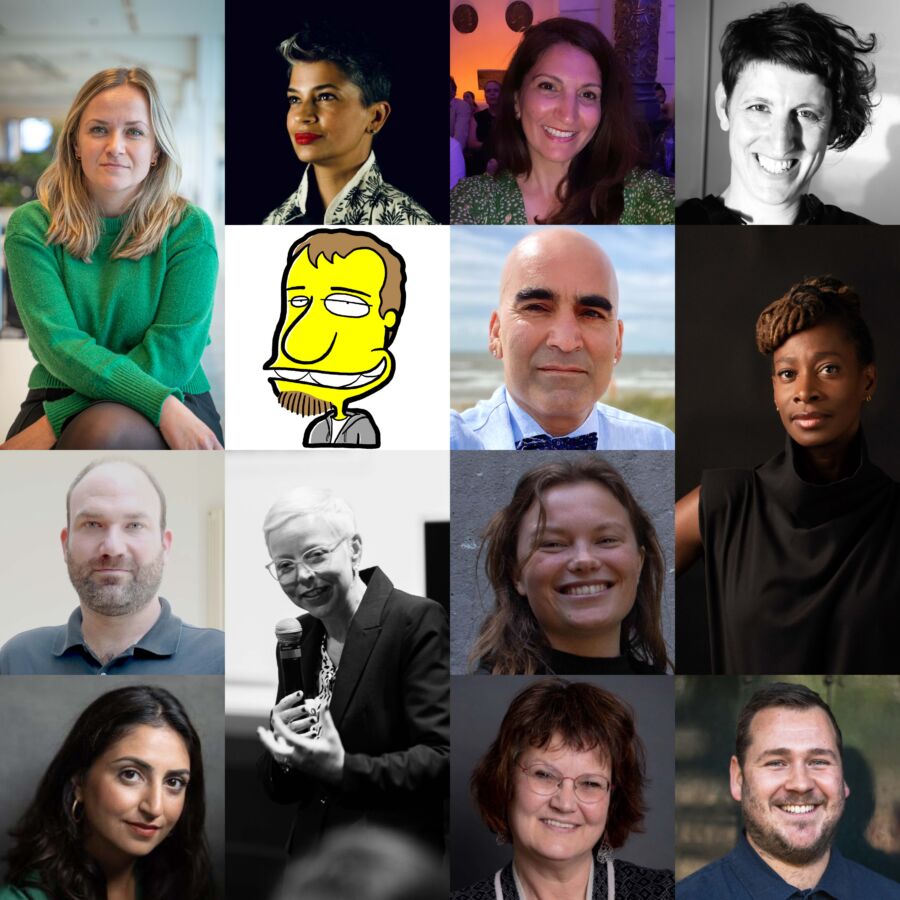 Portretten van verschillende gastsprekers en moderatoren voor MtMF25